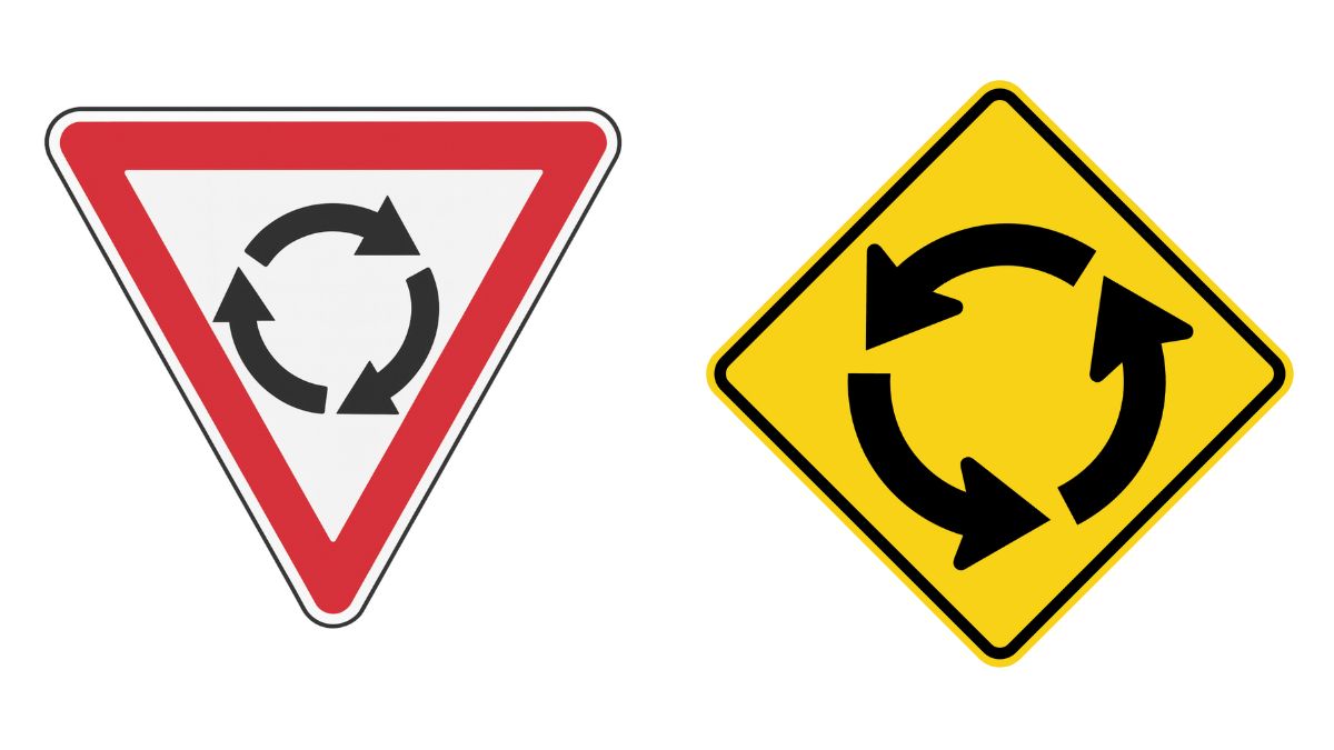 roundabout signs - ltrent driving school